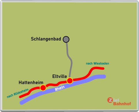 nach Rüdesheim Rhein nach Wiesbaden Eltville Hattenheim Schlangenbad