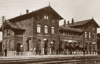 Bahnhof um 1896